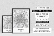 Germany City Street Maps - Print Art, an Illustration by AdrianDragne (Thumbnail 2 of 10)