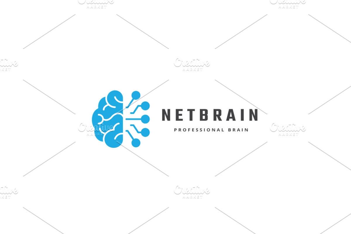 Net Brain Logo, a Branding & Logo Template by Design_Planet