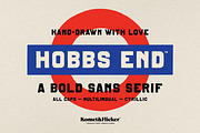 Hobbs End - A Bold Sans Serif, a Sans Serif Font by Komet & Flicker (Thumbnail 1 of 15)