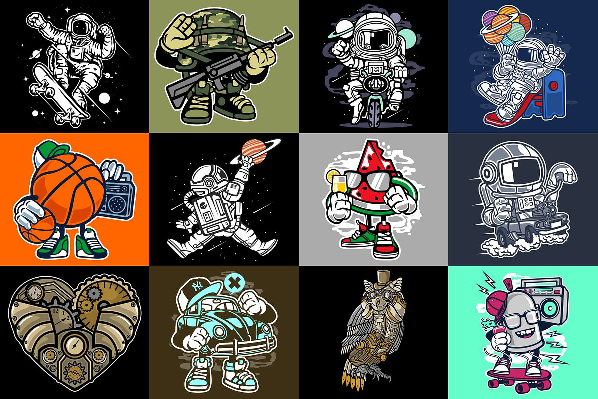 98 Cartoon Vector Bundle, an Illustration by roach_graphic (Photo 13 of 15)