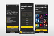 Music Streaming Mobile App, a Websites & App Template by SLAB! Design (Thumbnail 3 of 5)