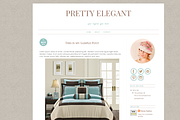 Blogger Template - Pretty Elegant, a Templates & Theme by Theme Fashion (Thumbnail 1 of 2)