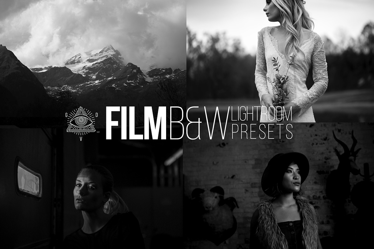 Film B&W Lightroom CC Presets, an Action Add-On by Gradivis (Photo 1 of 3)