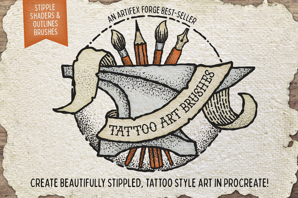 Tattoo Art Brushes - Procreate, a Brush Add-On by The Artifex Forge (Photo 1 of 9)