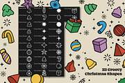 Retro Groovy Christmas Procreate Set, a Brush Add-On by Pencil Twist (Thumbnail 6 of 9)