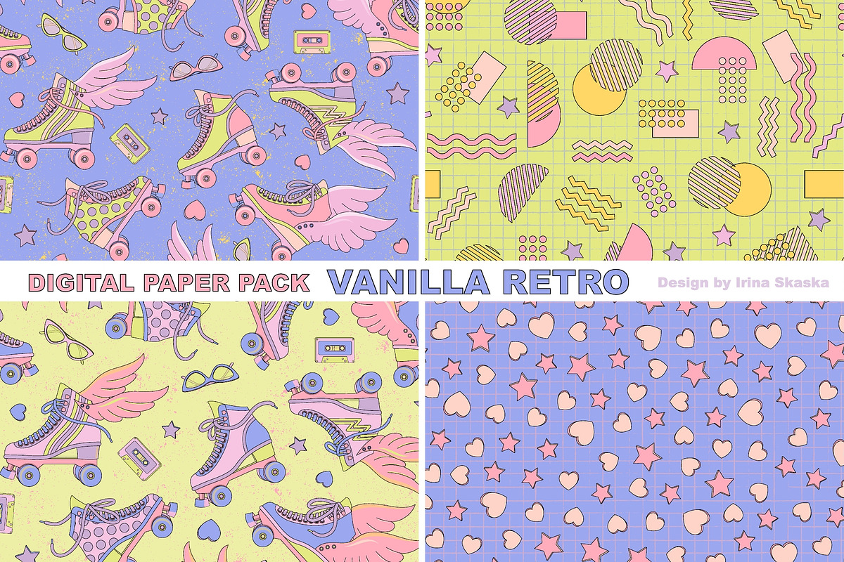 VANILLA RETRO, a Pattern Graphic by Irina Skaska (Photo 3 of 7)