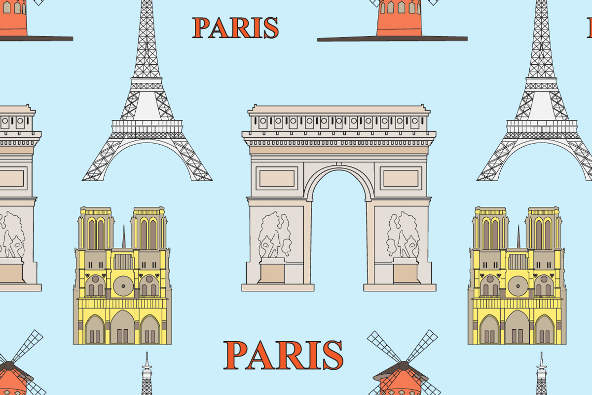 Vector set with landmarks of Paris, a Graphic by lycka (Photo 3 of 5)