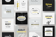 Fitness Quote Instagram Templates, a Social Media Template by DigiPax (Thumbnail 6 of 11)