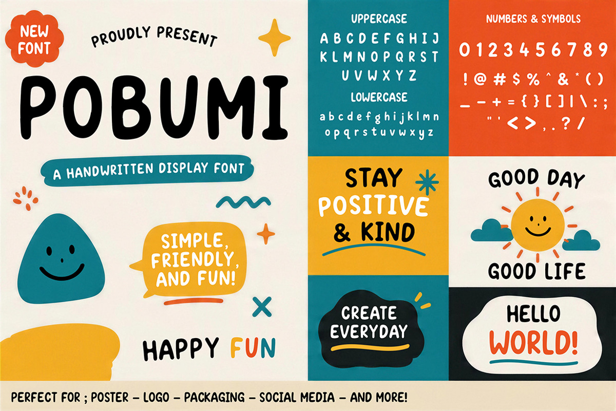 POBUMI, a Handwritten Font by Pitchlook.Studio (Photo 4 of 4)