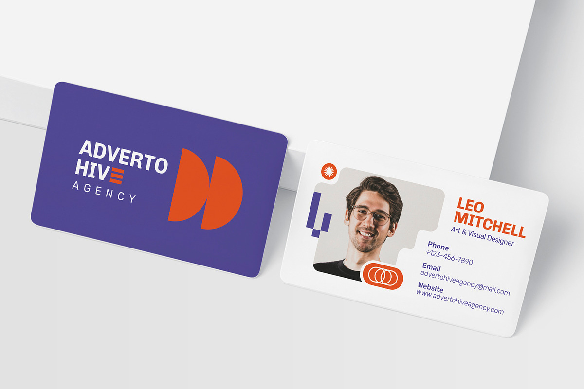 Advertohive Agency - Business Card, a Business Card Template by Esensifiksi.studio (Photo 2 of 3)