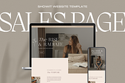Showit Sales Page Template Coaches, a Websites & App Template by Starline Creative (Thumbnail 1 of 7)