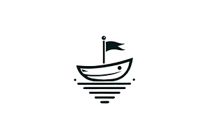 Nautical Boat Logo, a Branding & Logo Template by Vectorium Studio
