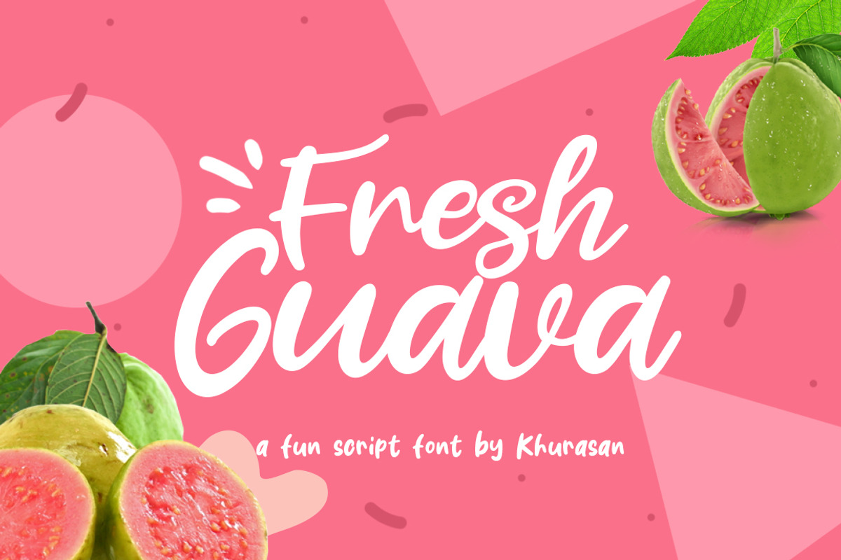 Fresh Guava, a Script Font by khurasan (Photo 1 of 7)