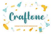 Craftone | Handwritten Font, a Script Font by Forberas Club (Thumbnail 1 of 7)
