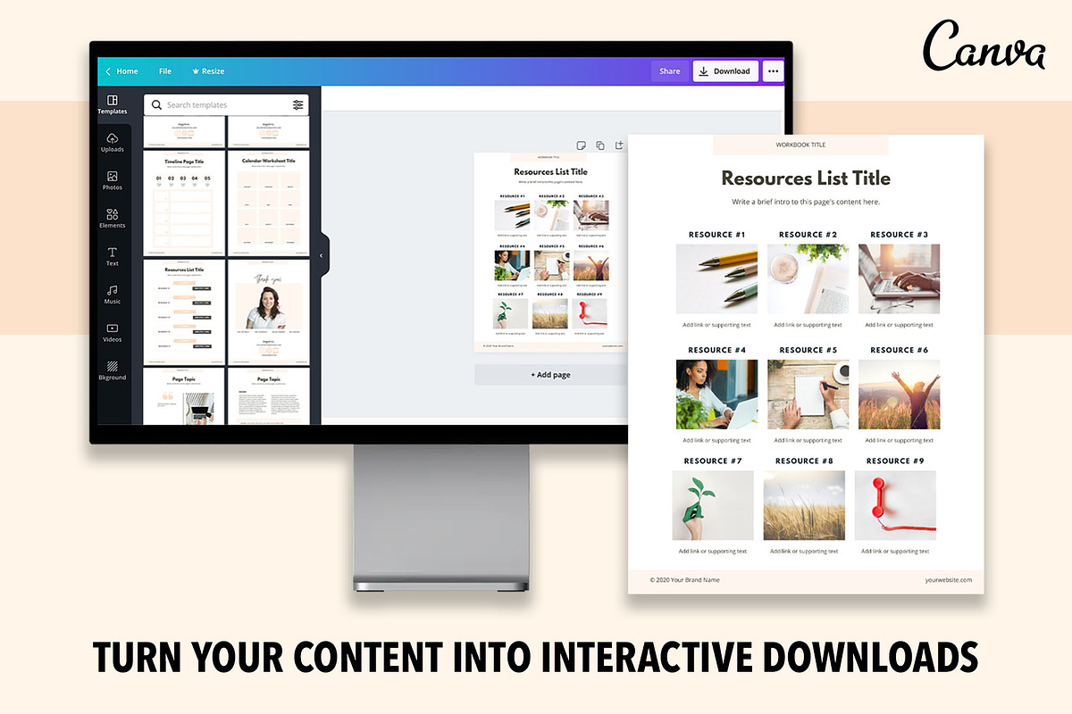 eBook & Worksheet 50 Pages Templates, a Templates & Theme by The Pigeon Letters (Photo 3 of 9)