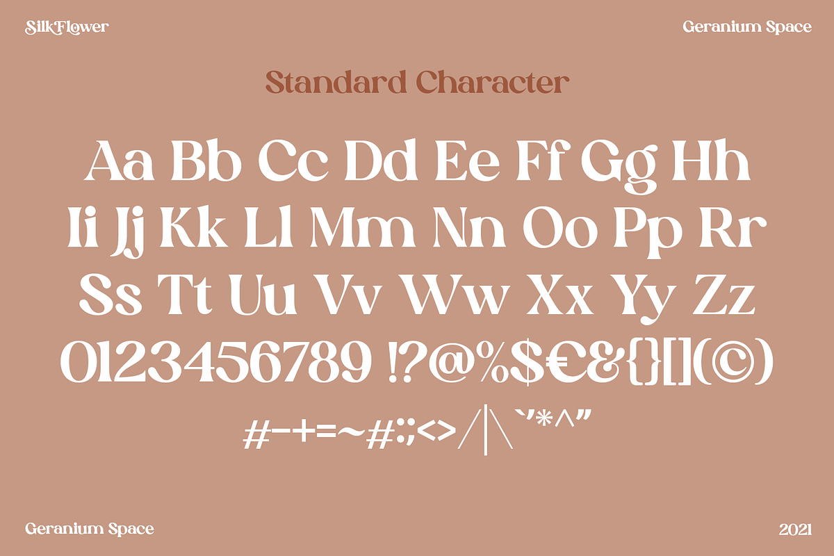 Silk Flower - Modern Serif, a Serif Font by Megi Satyo Widodo (Photo 25 of 26)