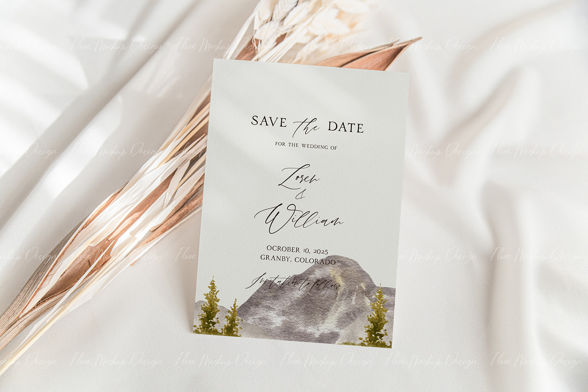 Wedding 5x7 Neutral Card Mockup, a Product Mockup by ILoveMockupDesign (Photo 6 of 10)