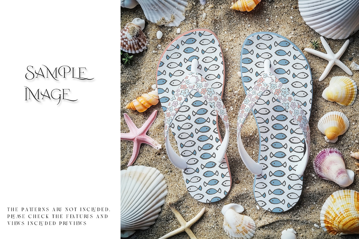 Flip Flops PNG & PSD Mockups, a Product Mockup by mock-ups (Photo 4 of 14)