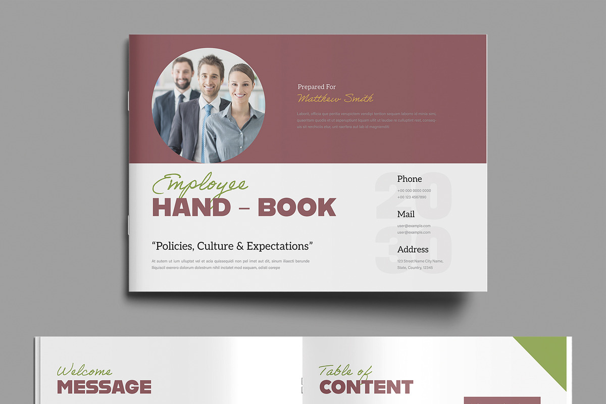 Editable Human Resources Handbook preview 2