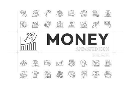 Money Animated Icon Collection, an Icon by Prosymbols