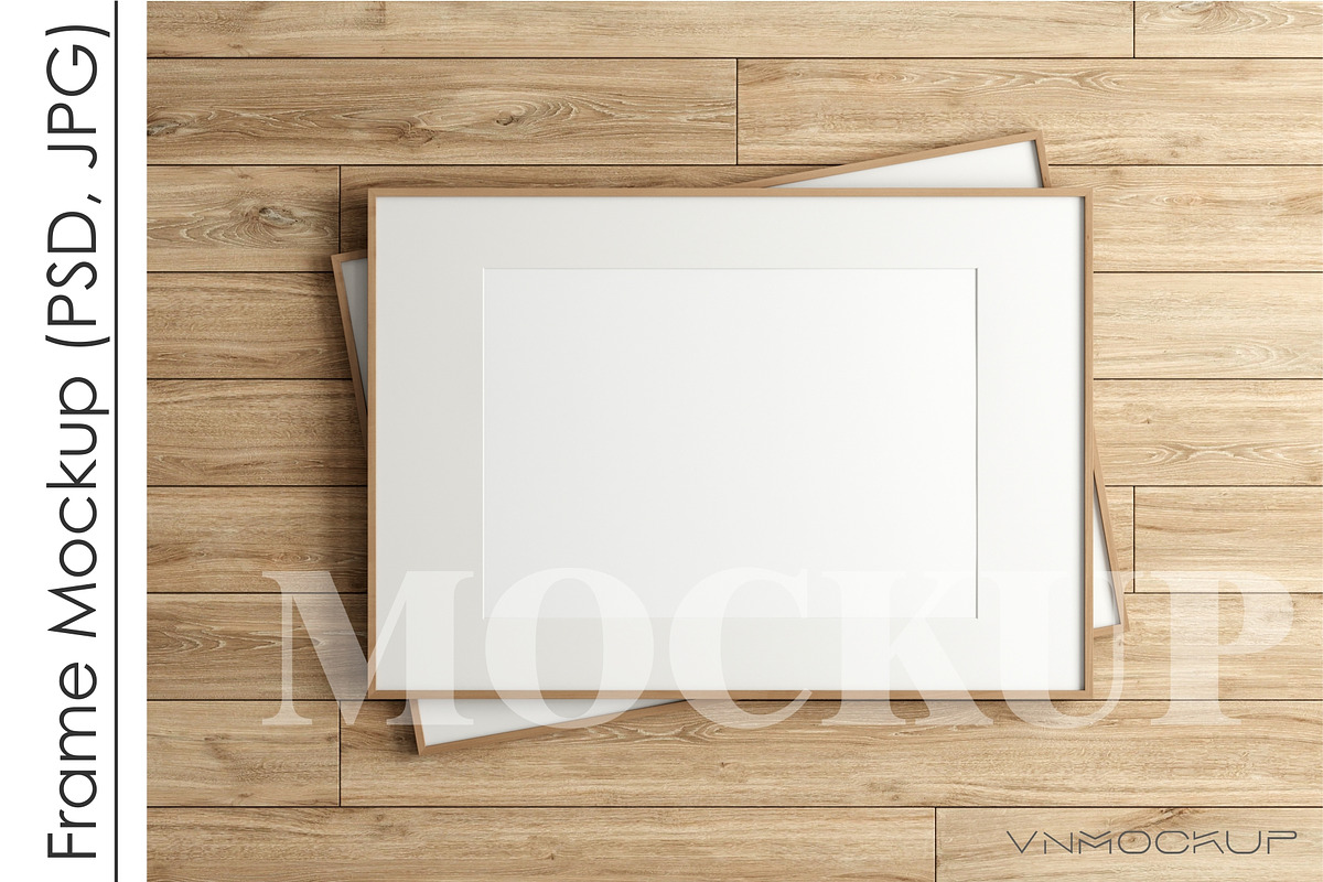 Frame Mockup PSD JPG, a Print Template by VNmockup (Photo 1 of 5)