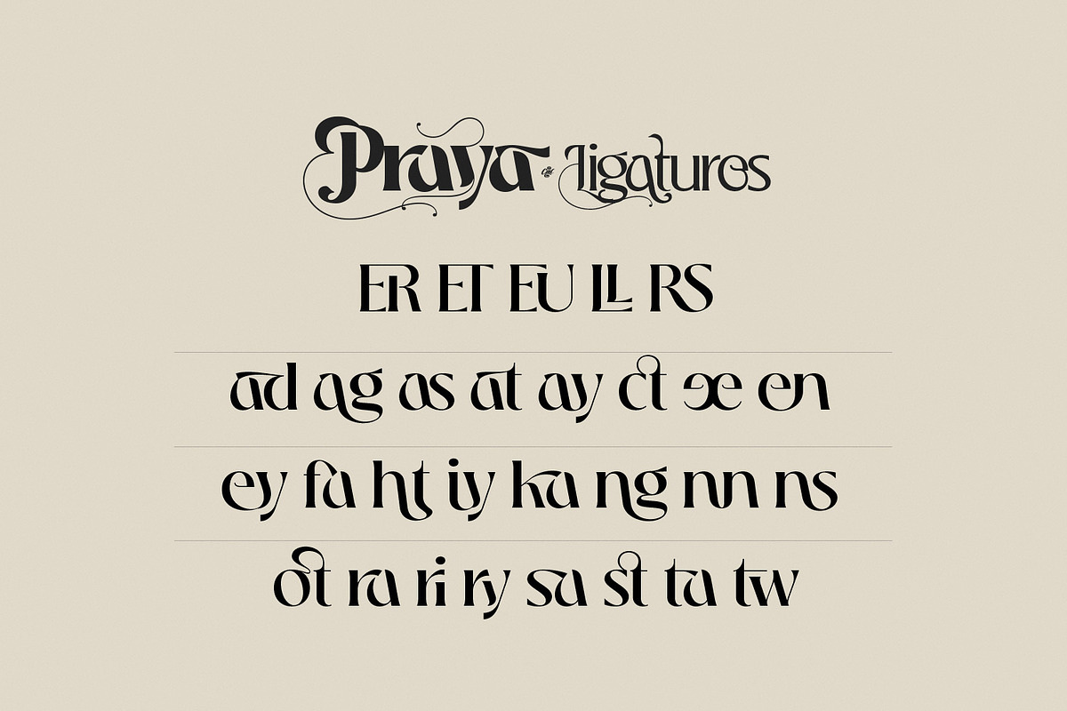 Praya - Modern Branding Font, a Serif Font by creativemedialab (Photo 5 of 17)