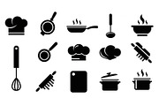Kitchen Cooking Icon Vector Bundle, an Illustration by jahid234 (Thumbnail 2 of 51)