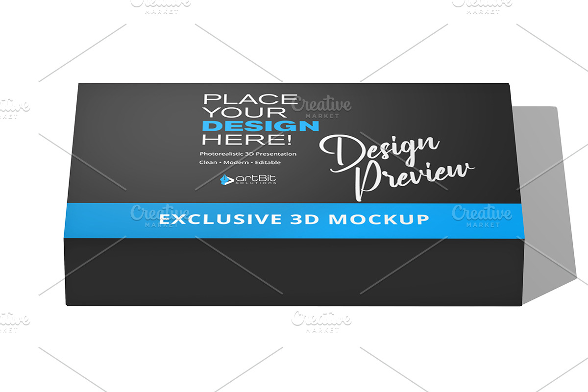 Premium Mailing Gift Box Mockup Set, a Packaging Mockup by artBit Design Studio (Photo 6 of 7)