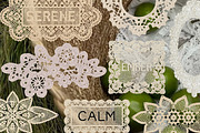 200 Vintage Nature Lace Doilies, an Object Graphic by DreamoraArt (Thumbnail 11 of 11)