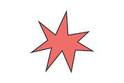 Irregular star shape icons, an Object Graphic by Elena Pimukova (Thumbnail 15 of 16)