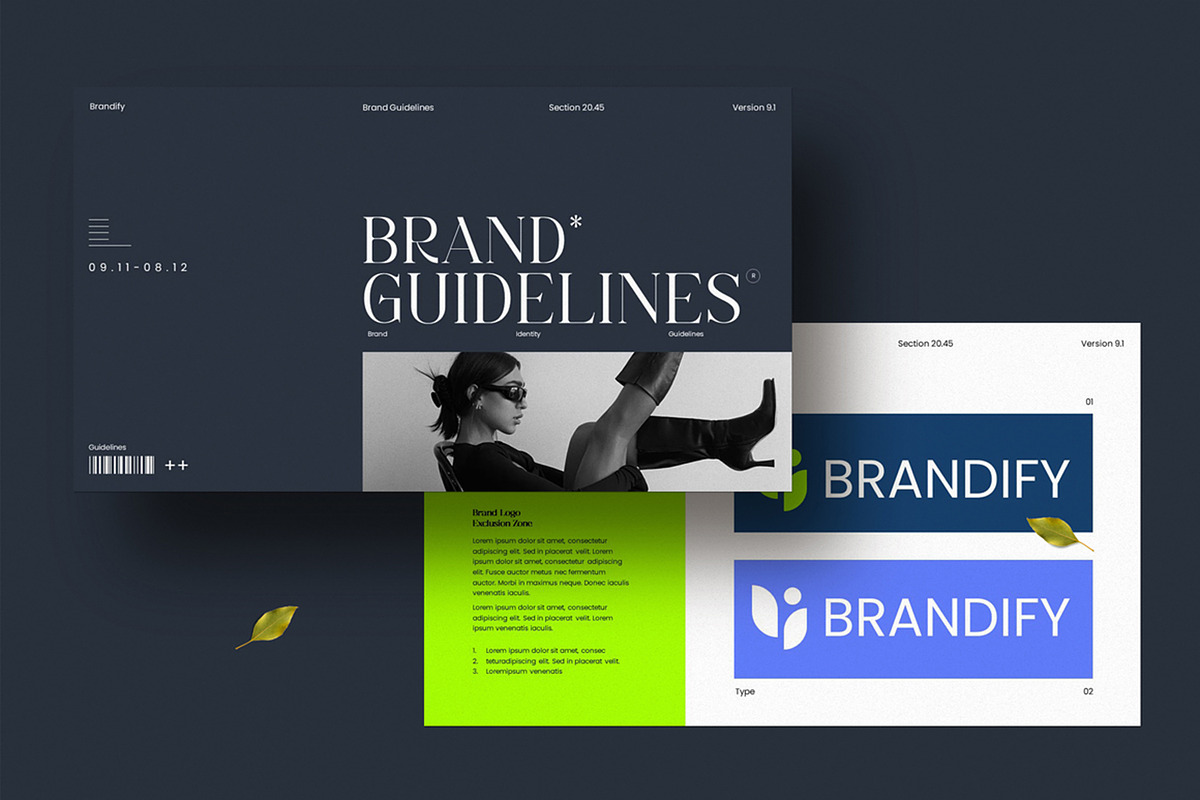 Brand Guidelines PowerPoint Template, a Presentation Template by Dream-Lab