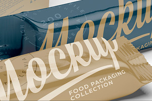 Display Box And Snack Bars Mockup