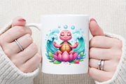 Pink Sea Turtle Clipart, an Illustration by Sublimation Artist (Thumbnail 5 of 6)