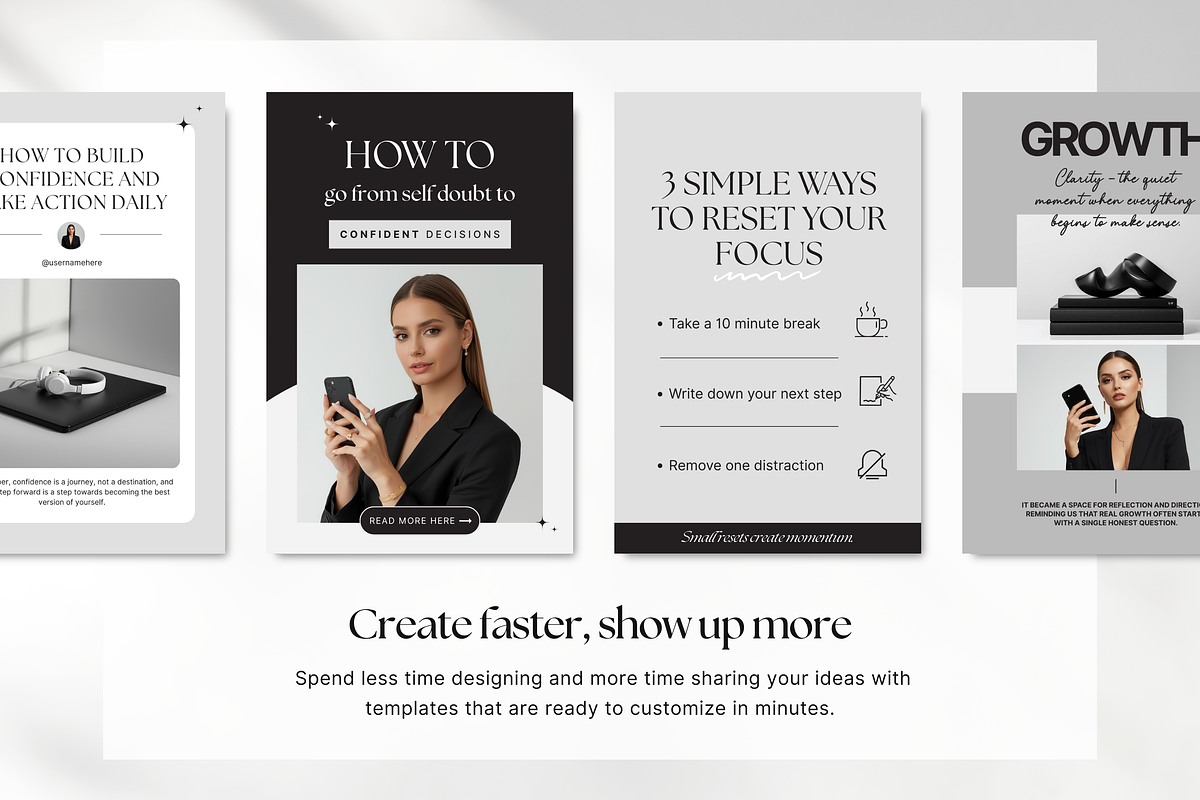 Coach Pinterest Pin Templates Canva, a Social Media Template by DigiPax (Photo 5 of 11)