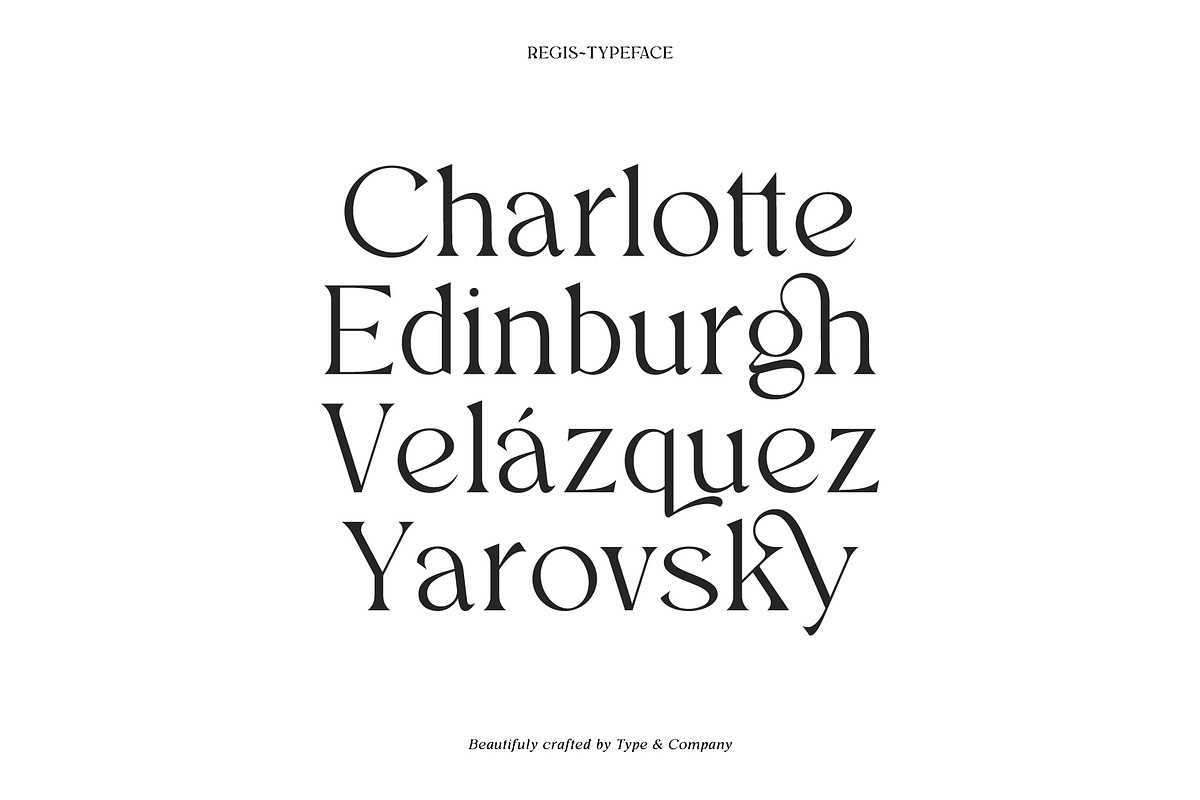 Regis | Elegant Serif Font Family, a Serif Font by Type and Co. (Photo 14 of 20)