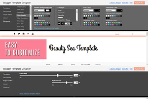 Blogger Template - BEAUTY SEA