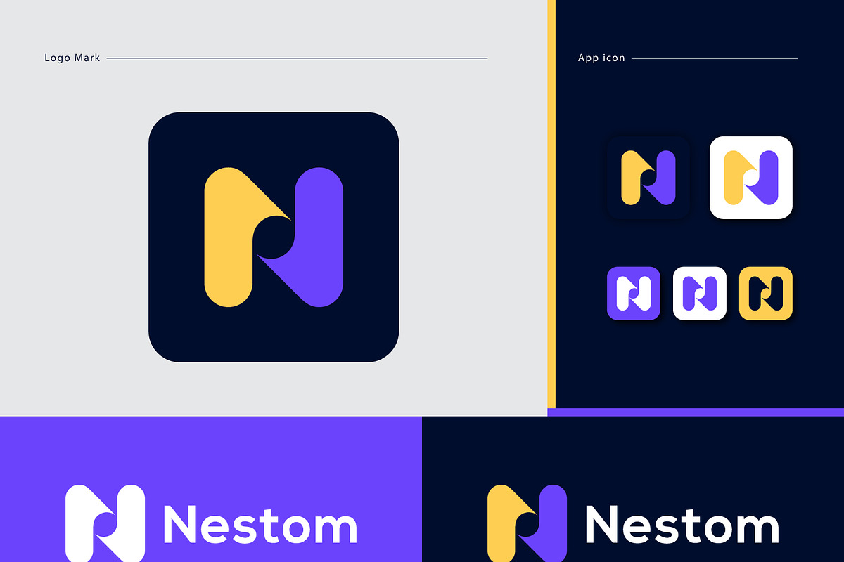 Modern N Letter Logo Design Template, a Branding & Logo Template by MD ...