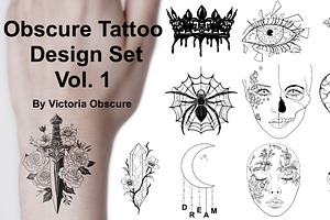 Obscure Tattoo Design Set | Vol. 1
