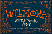 Willmora - Storybook Font, a Serif Font by ikiiko (Thumbnail 1 of 7)