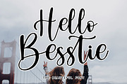 Hello Besstie, a Script Font by Strong.co (Thumbnail 1 of 8)