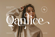 Qanlice || Modern Minimalist Serif F, a Serif Font by Ermedia Studio (Thumbnail 1 of 10)