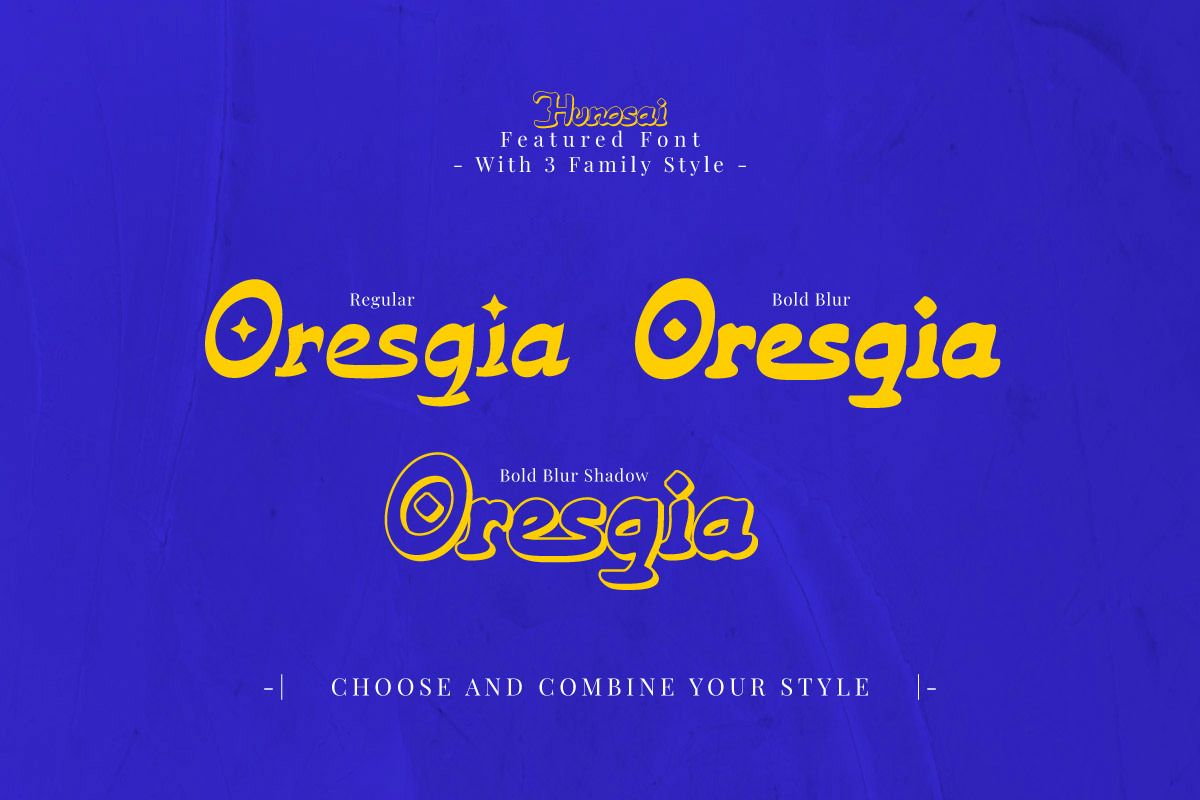Hunosai - Display Font, a Sans Serif Font by twinstd (Photo 4 of 10)