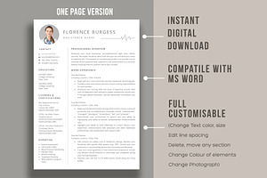 Nurse Resume Template/ Medical CV