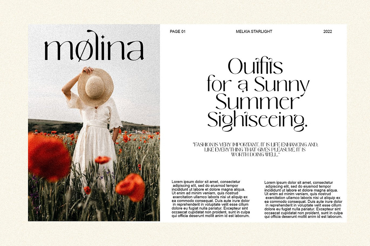 Molina Elegant Sans Serif, a Sans Serif Font by Luna Shop (Photo 11 of 11)