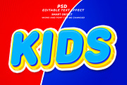 Kids PSD 3d Editable Text Effect, a Layer Style Add-On by TrueVector