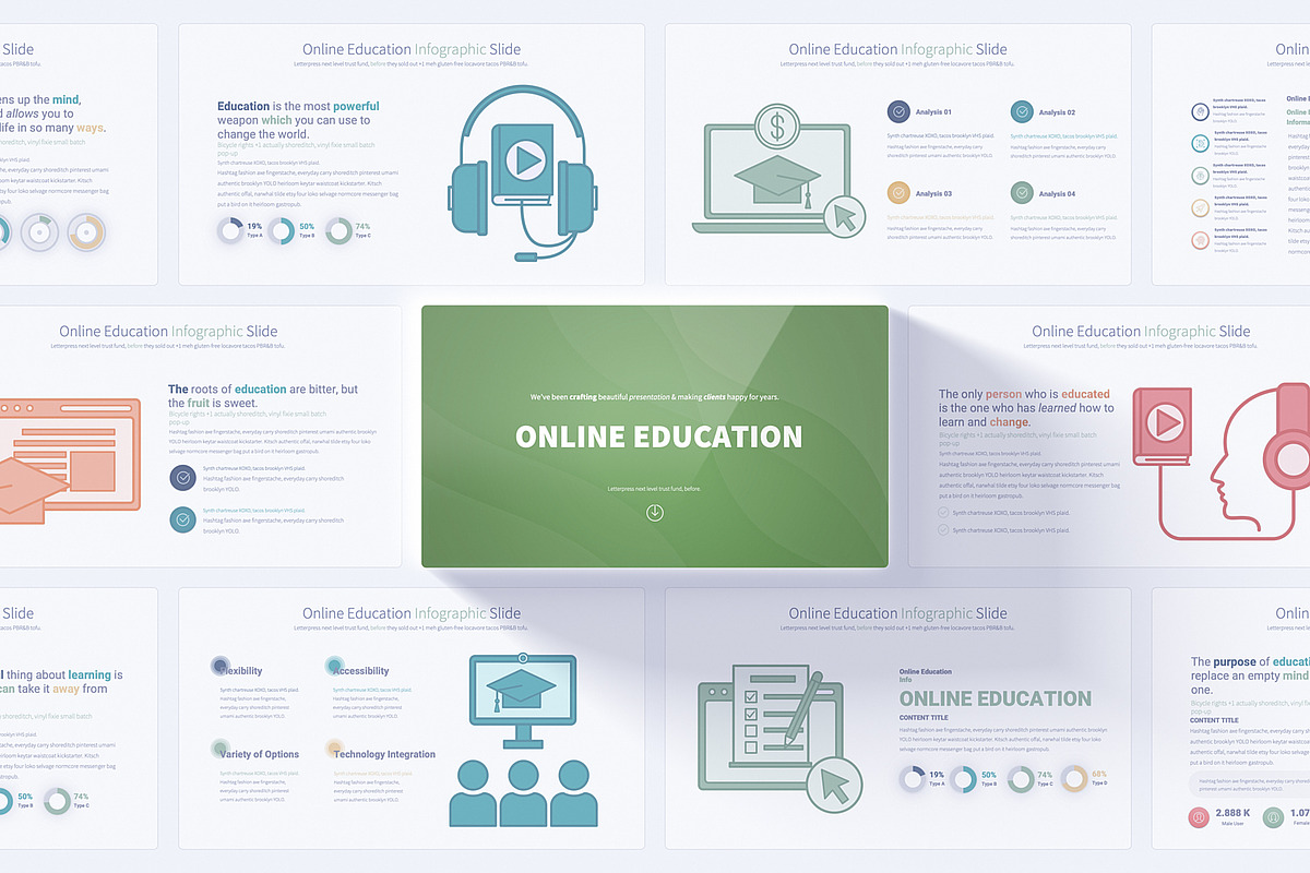 Online Education PowerPoint Template, a Presentation Template by Pulsecolor