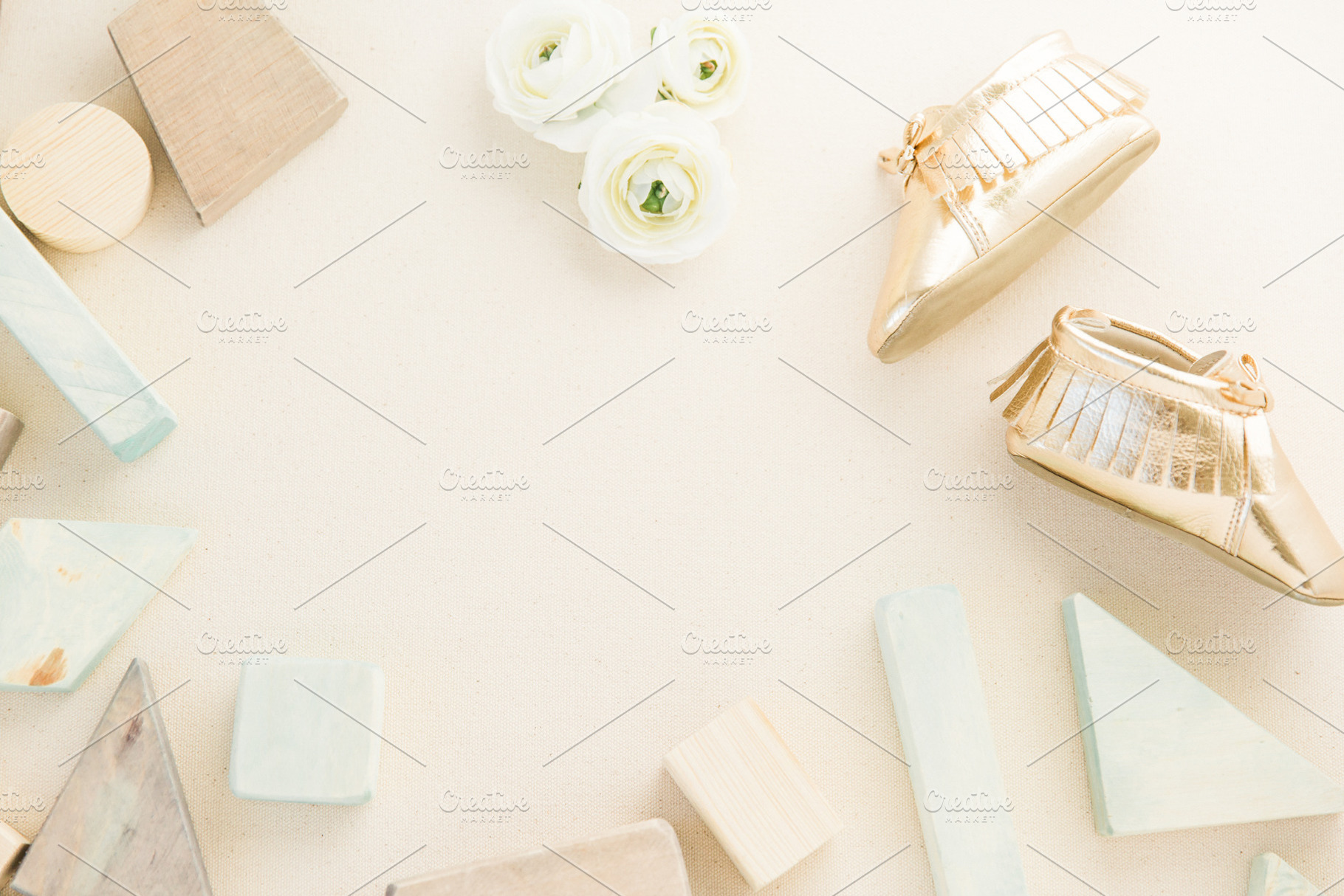 Styled Baby Lay Flat Photo, a Photo by Fine Stock Art