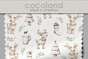 Christmas Reindeer seamless pattern, a Pattern Graphic by Kreeya Art Shop (Thumbnail 8 of 15)