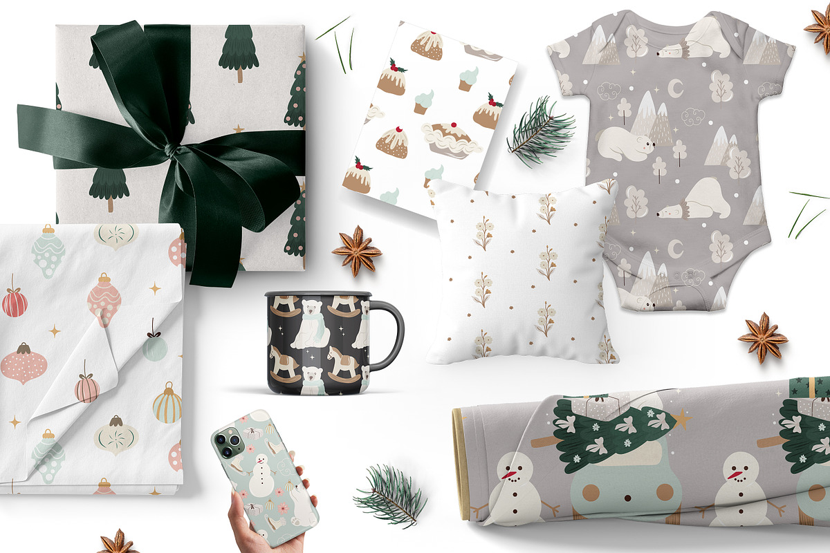 Merry Christmas Clipart Vector Set, an Animal Illustration by Pati Paints (Photo 16 of 17)
