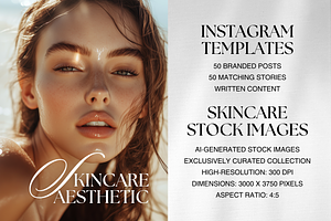 Skincare Instagram Canva Templates